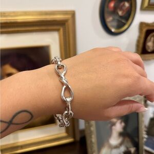 Silver Link Infinity Bracelet - Women Jewelry